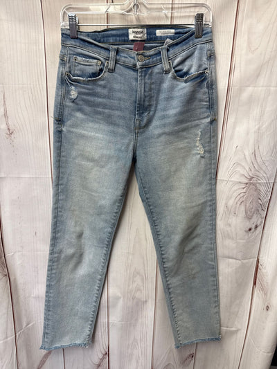 Kensie Women's Size 27 (3-4) Blue Jeans High Rise Stovepipe