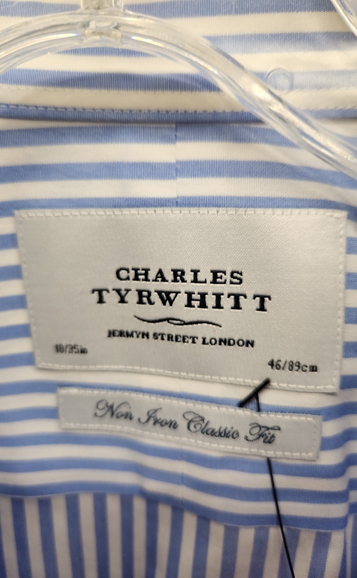 Charles Tyrwhitt Men's Size XXL Blue Shirt