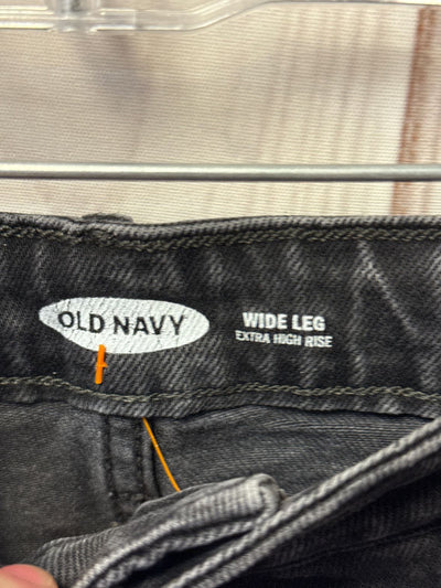 Old Navy Women's Size 28 (5-6) Black Jeans Extra High rise Wide Leg