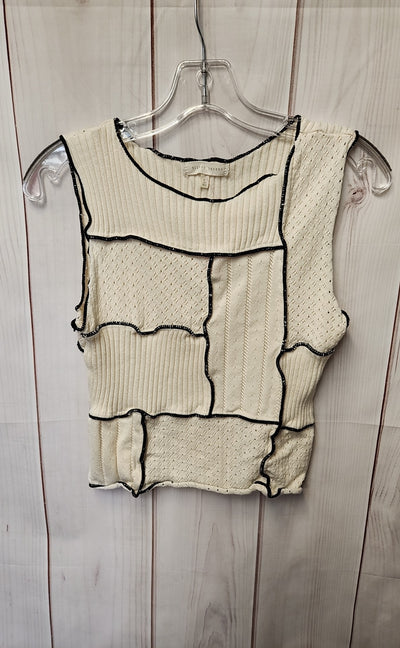 Gilded Intent Women's Size L White Sleeveless Top