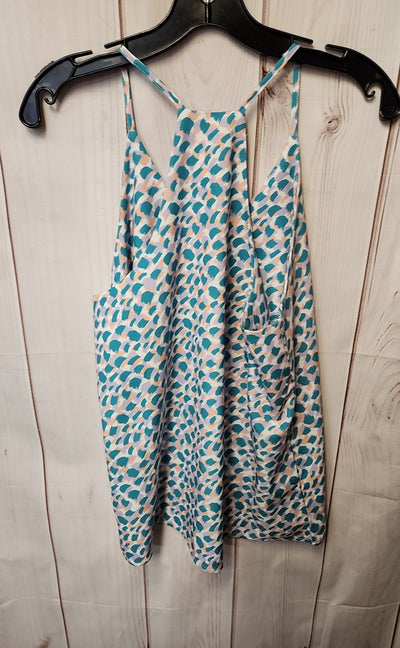 Heyson Women's Size M Green & Purple Sleeveless Top