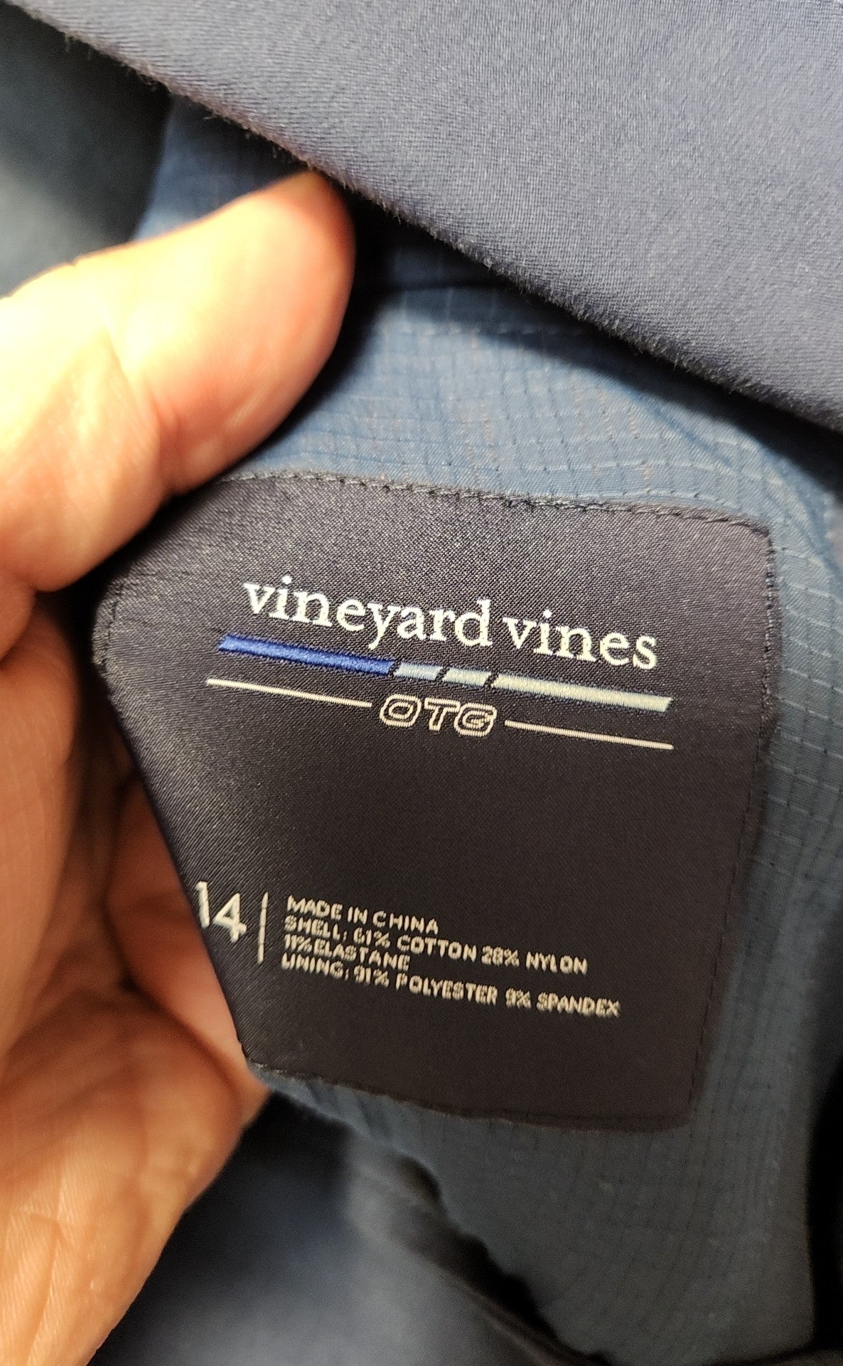 Vineyard Vines Boy's Size 14 Navy Blazer