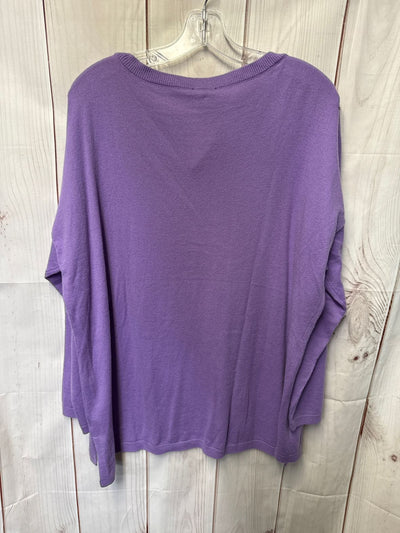 Talbots Women's Size 2X Purple Sweater