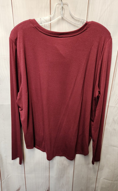 NWT Adore Me Women's Size XL Red Long Sleeve Top