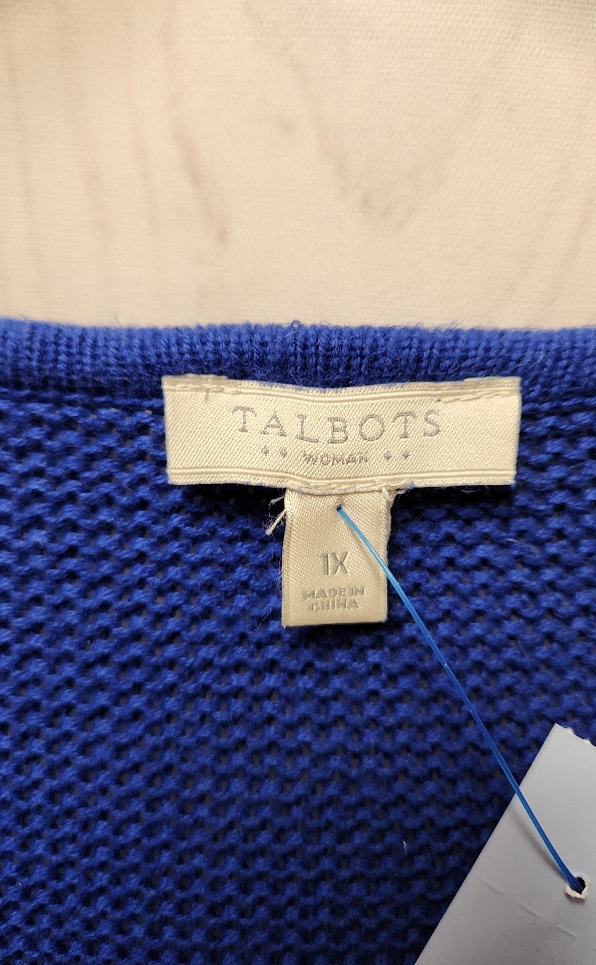 Talbots Women's Size 1X Blue Sweater