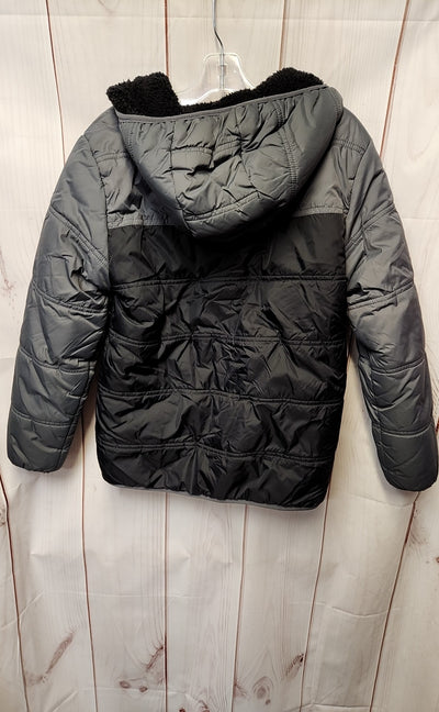 Eddie Bauer Boy's Size 10/12 Gray Reversible Jacket