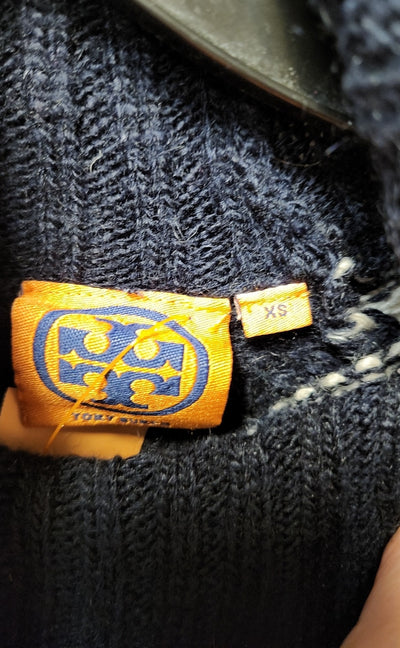 Tory Burch Women's Size XS White & Black Sweater