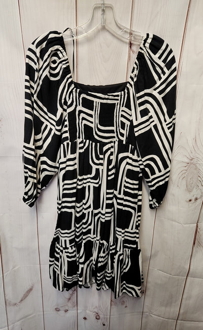 NWT Nine West Women's Size S Black & White Dress