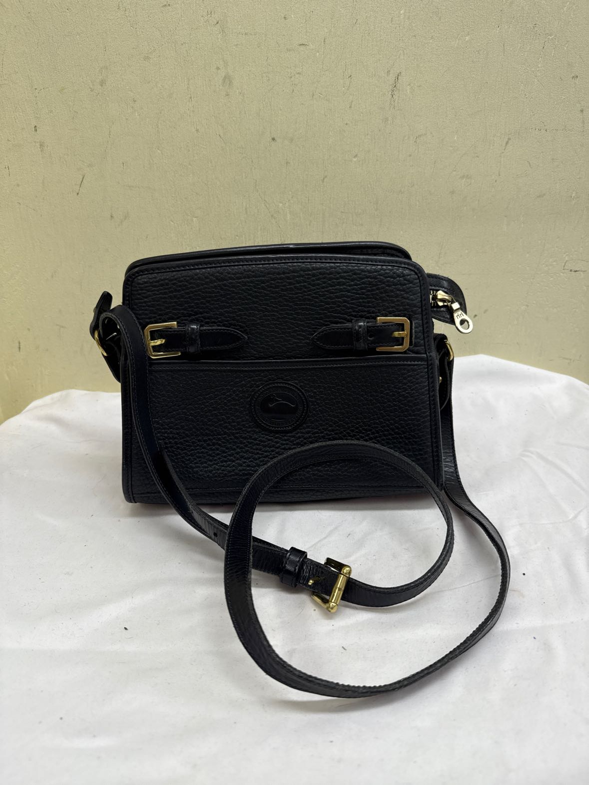 VTG Dooney & Bourke Black Leather Purse Bag