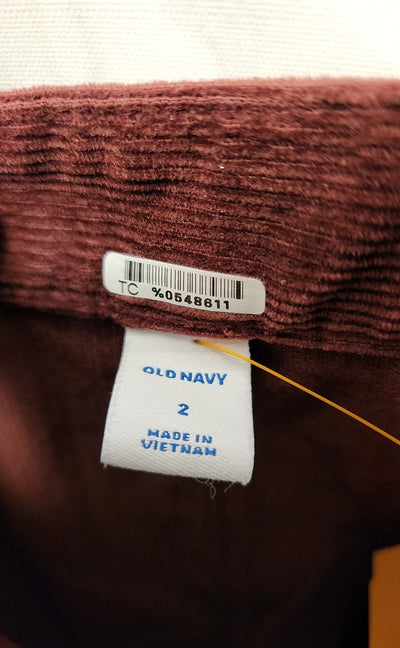 Old Navy Women's Size 2 Red Corduroy Skirt