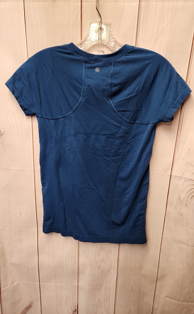 Athleta Women's Size S Blue Short Sleeve Top