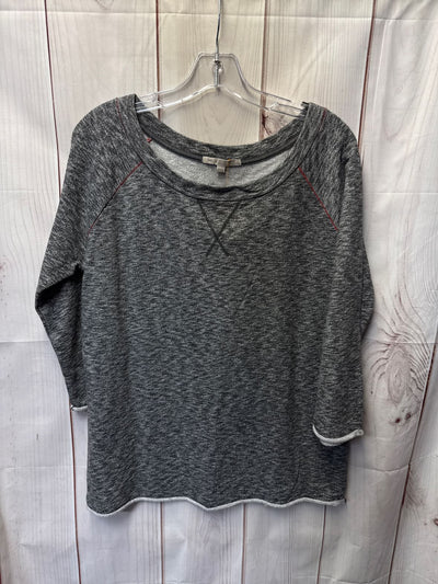 Gap Women's Size M Gray 3/4 Sleeve Top