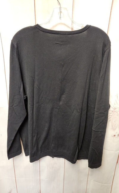 Talbots Women's Size 2X Black Cardigan