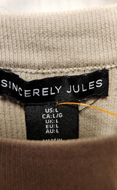SincerelyJules Women's Size L Brown Sleeveless Top