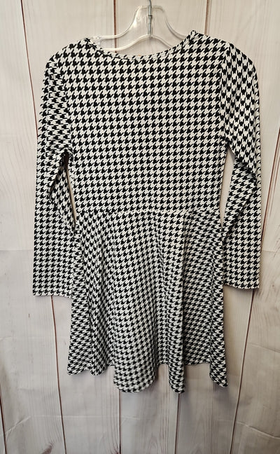 NWT Place Girl's Size 7/8 White & Black Dress