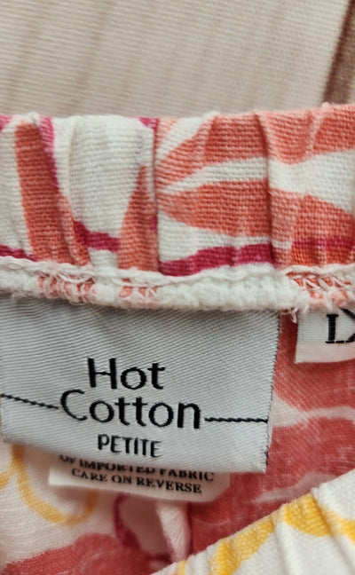 Hot Cotton Women's Size L Petite Pink Pants