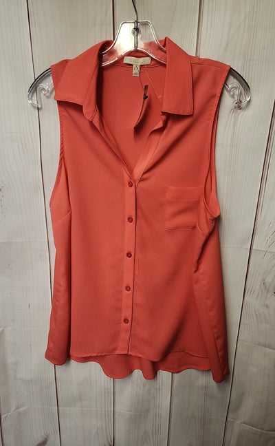Monteau Women's Size XL Pink Sleeveless Top
