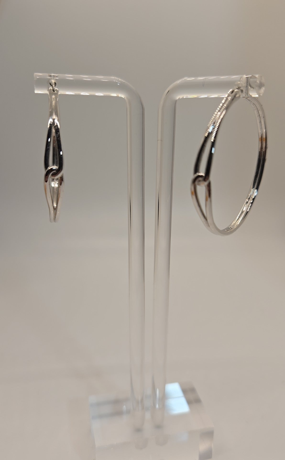 Kate Spade Silver Earrings - approx 1-1/4" - Hoops