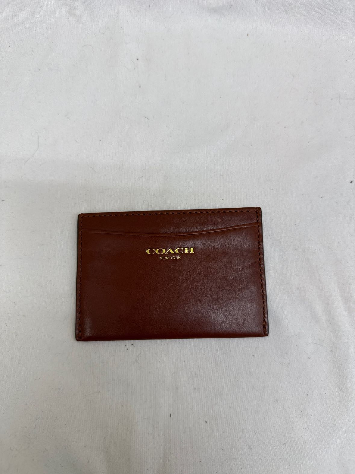 Coach Brown Leather Card Holder