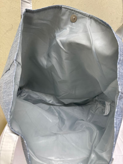 Blue Metallic Tote Bag