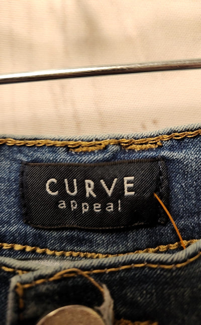Curve Appeal Women's Size 29 (7-8) Blue Jeans