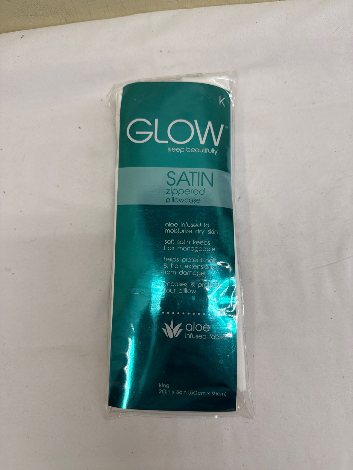 NIB Glow Satin Pillowcase