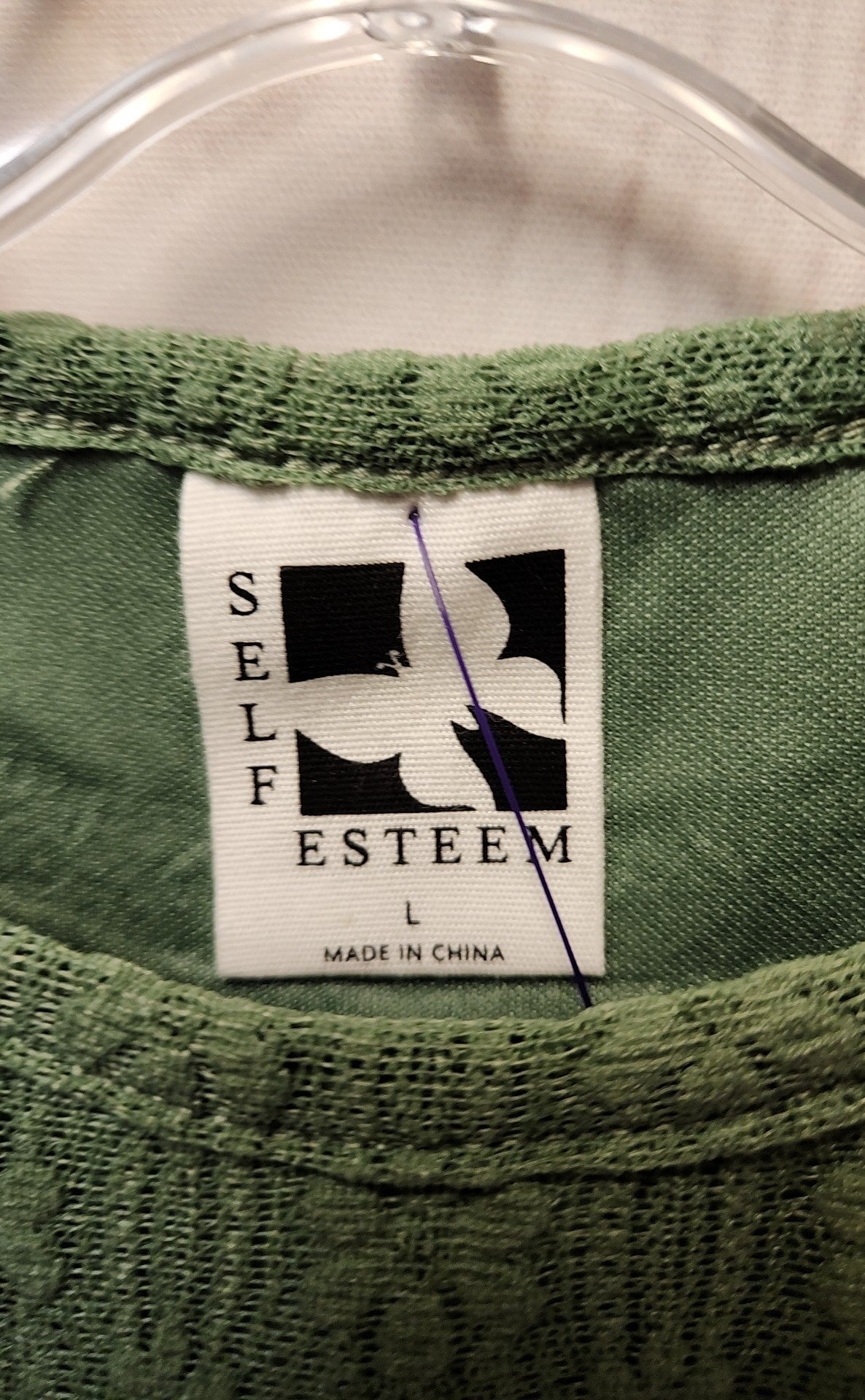 NWT Self Esteem Girl's Size 14 Green Shirt