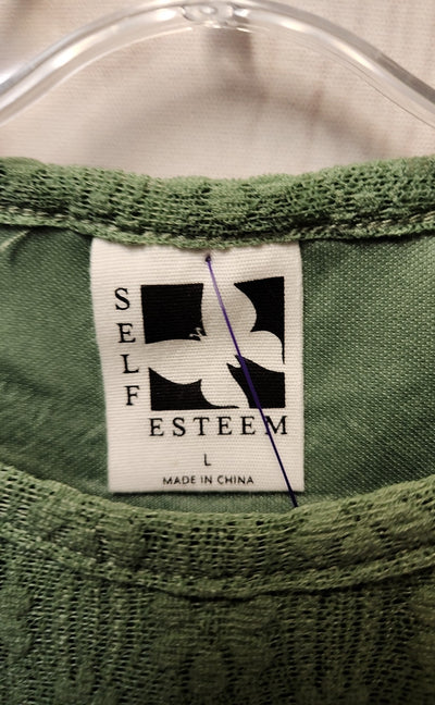 NWT Self Esteem Girl's Size 14 Green Shirt