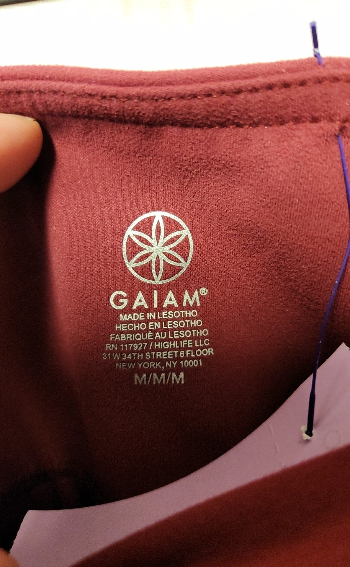 Gaiam Women's Size M Rose Leggings