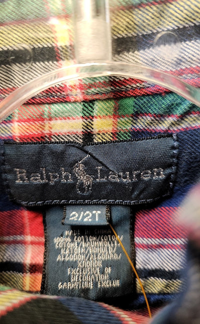 Ralph Lauren Boy's Size 2 Blue Shirt