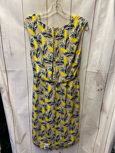 J Crew Women's Size 4 Beige Floral Dress