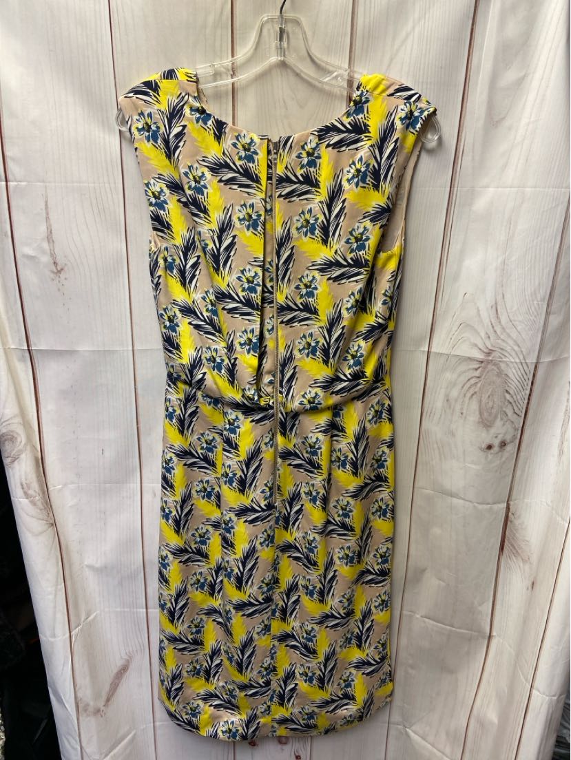 J Crew Women's Size 4 Beige Floral Dress