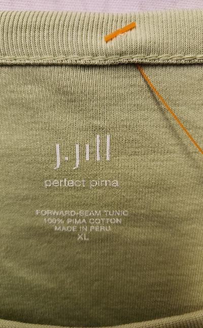 J Jill Women's Size XL Green Long Sleeve Top
