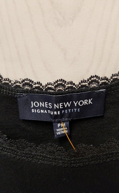 Jones New York Women's Size M Petite Black Sleeveless Top