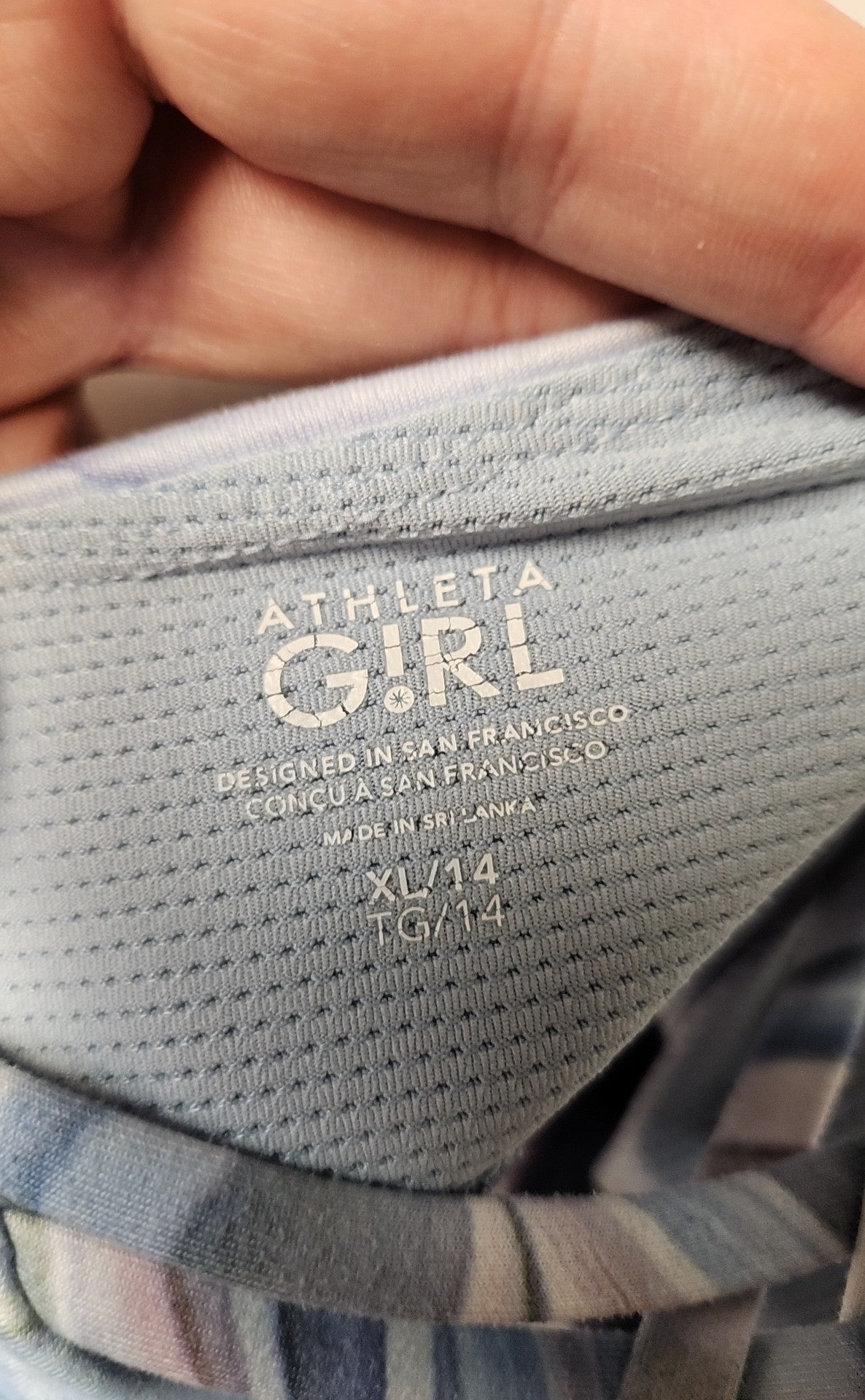 Athleta Girl's Size 14 Blue Sports Bra
