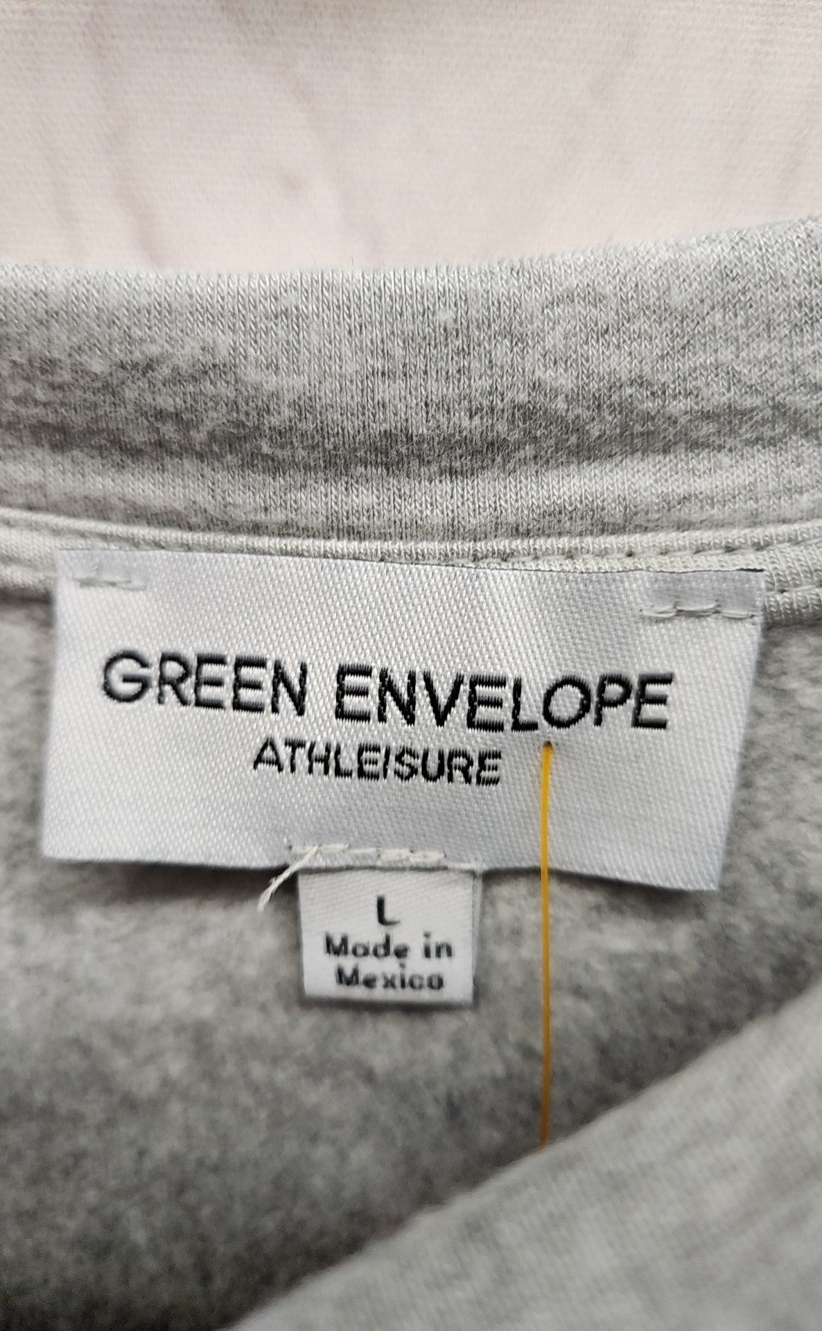 Green Envelope Women's Size L Gray Sweatshirt