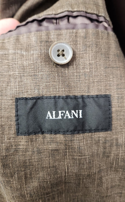 Alfani Men's Size M Brown Linen Sport Coat