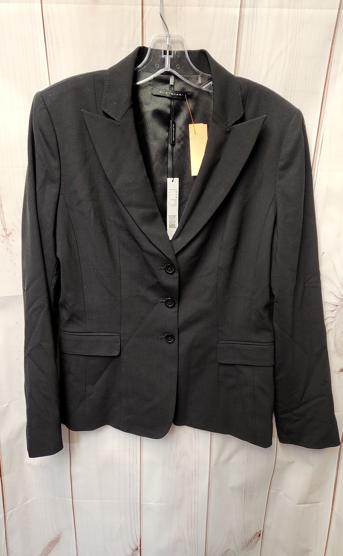 NWT Elie Tahari Women's Size 10 Black Jacket