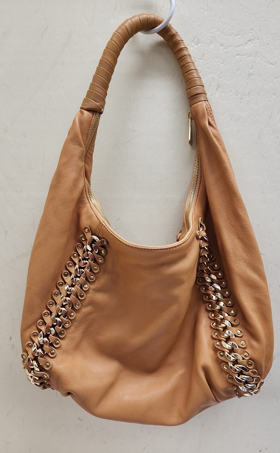 Michael Kors Tan Purse Bag - As Is marks on outside