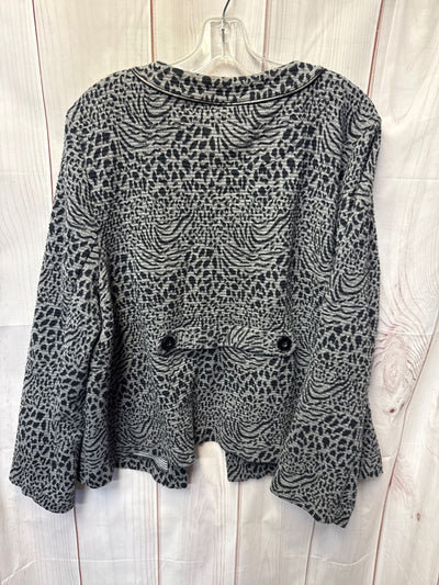 JM Collection Women's Size XL Gray Cardigan