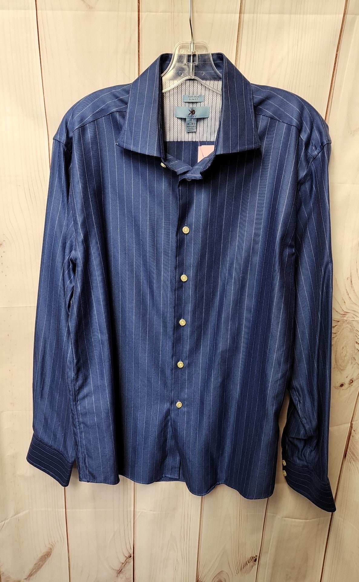 Egara Men's Size L Blue Shirt