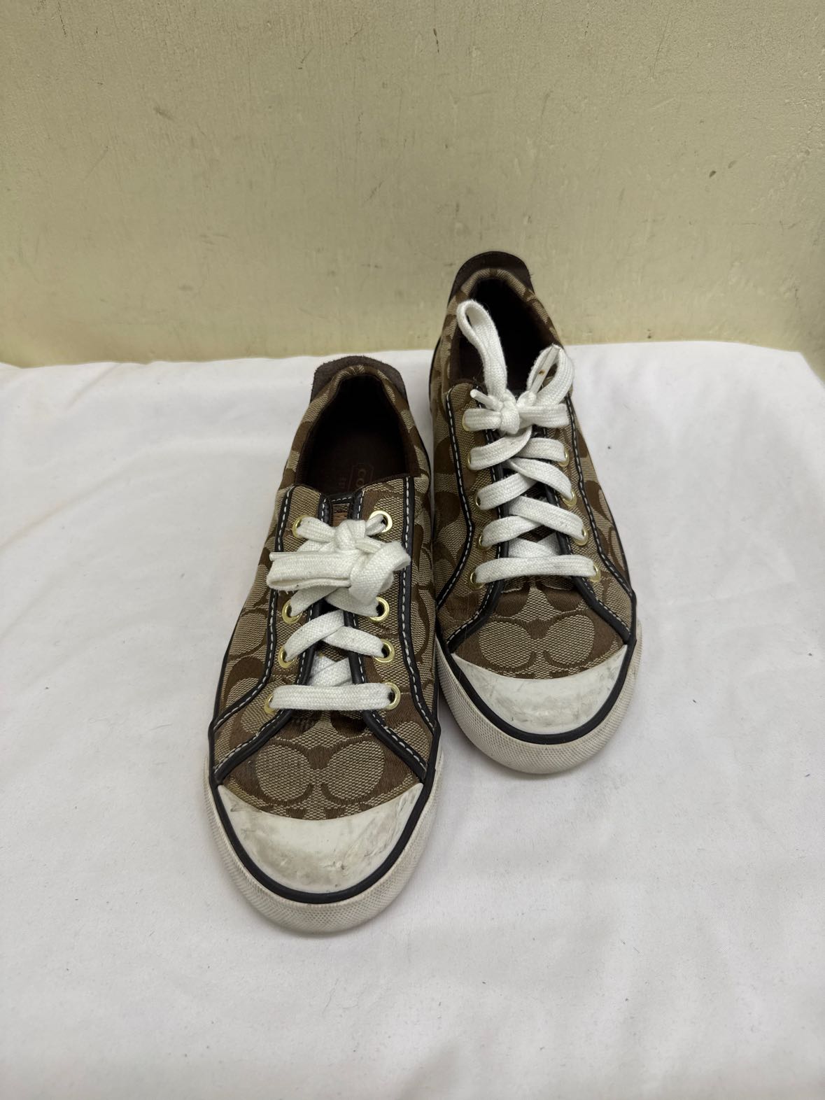 Coach Women's Size 6 Brown Sneakers Shoes