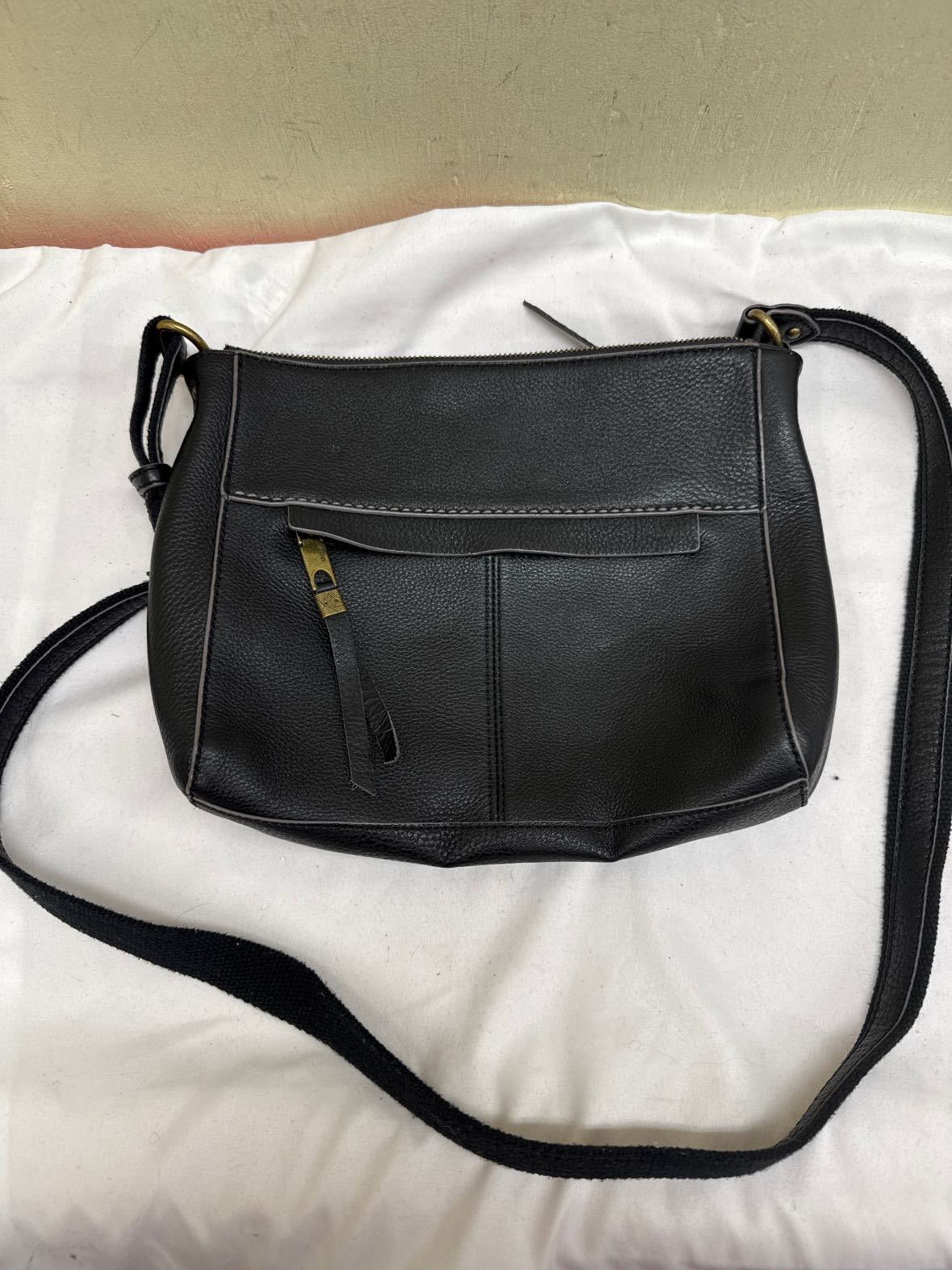 The Sak Black Leather Purse Bag