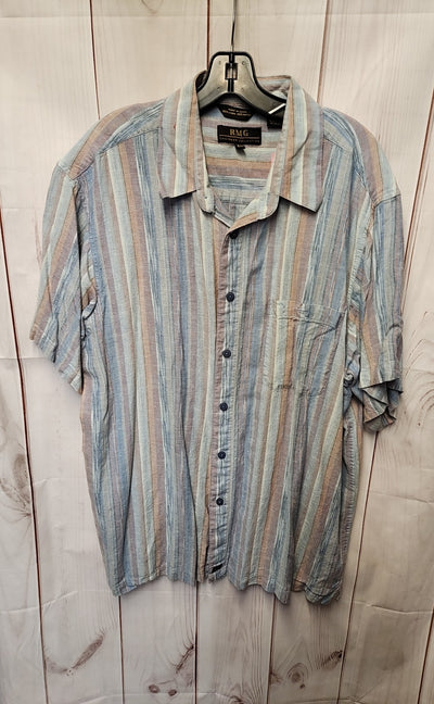 RMG Men's Size XXL Blue Shirt