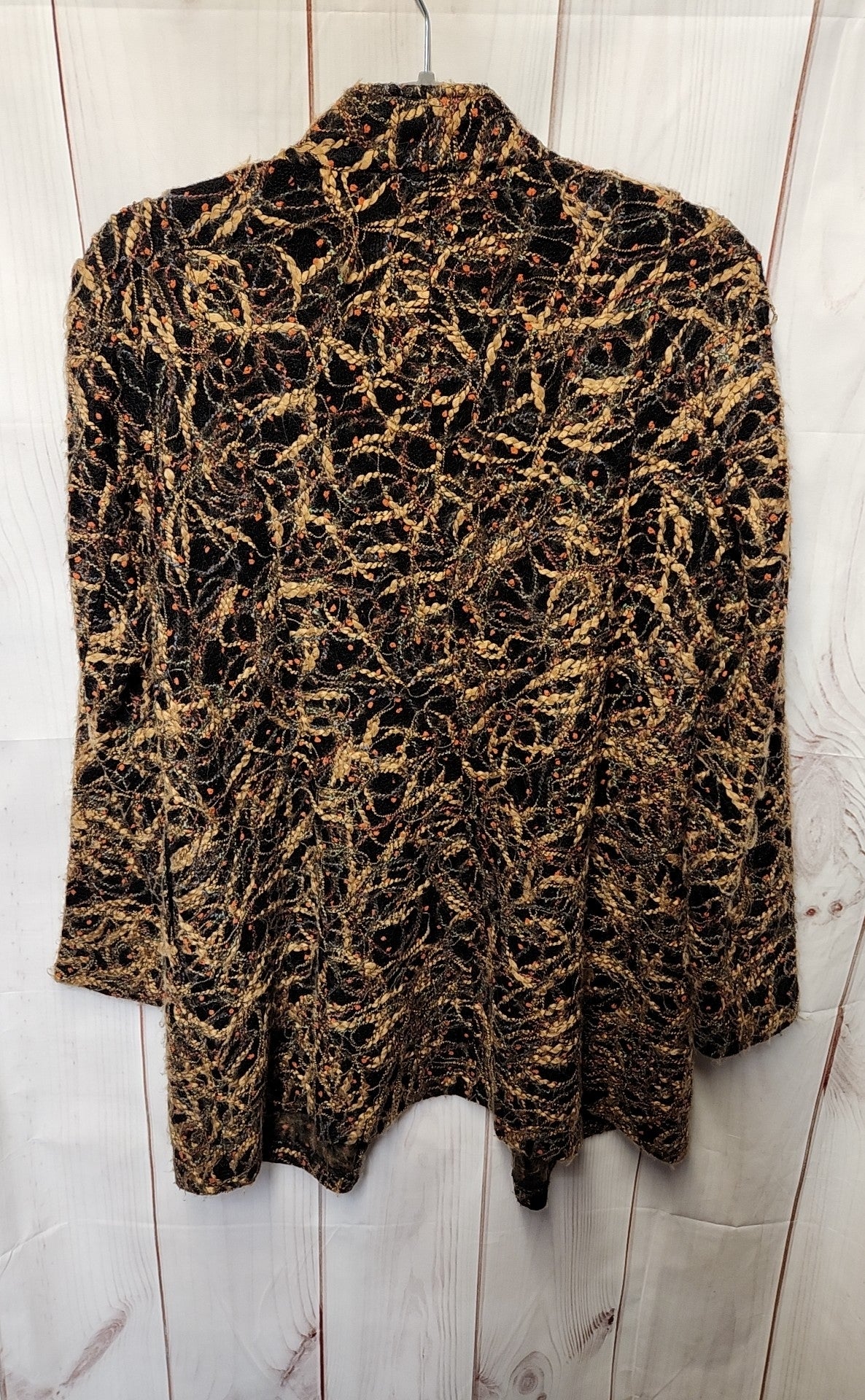 J Jill Women's Size XS Petite Black & Brown Cardigan