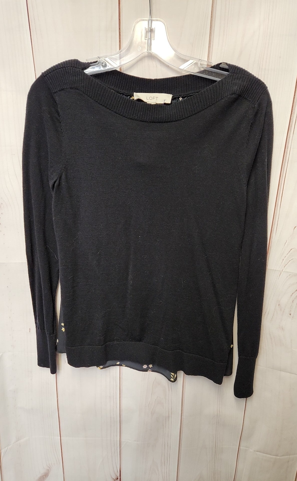 Loft Women's Size XS Black Long Sleeve Top
