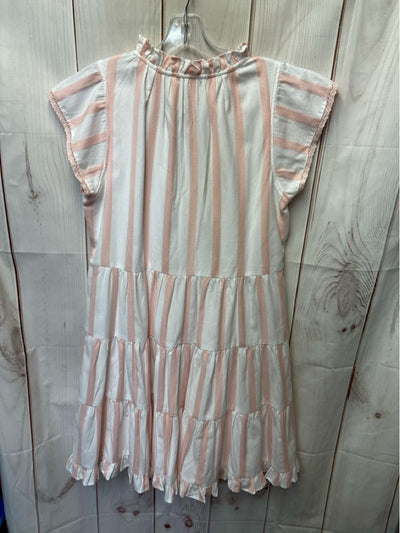 Sail to Sable Women's Size M Pink & White Dress