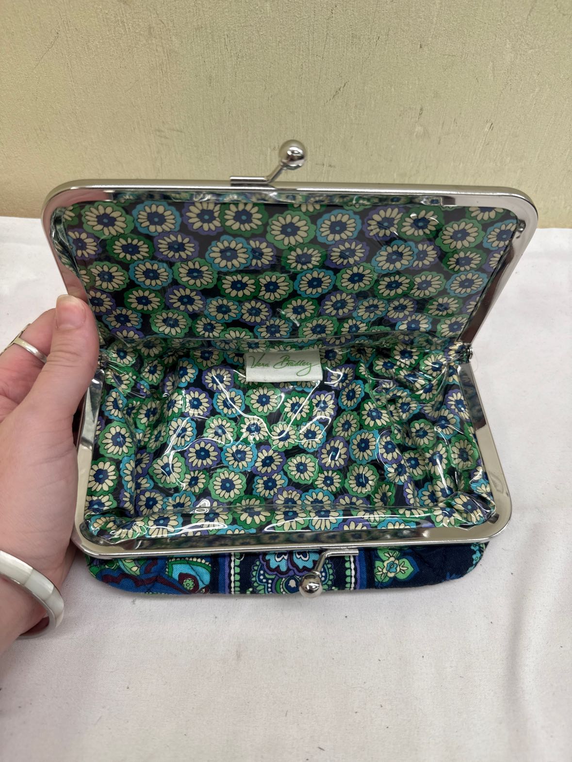 Vera Bradley Blue & Green Pouch
