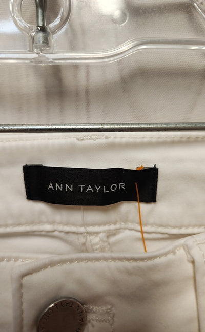 Ann Taylor Women's Size 6 White Pants The Skinny Curvy Fit