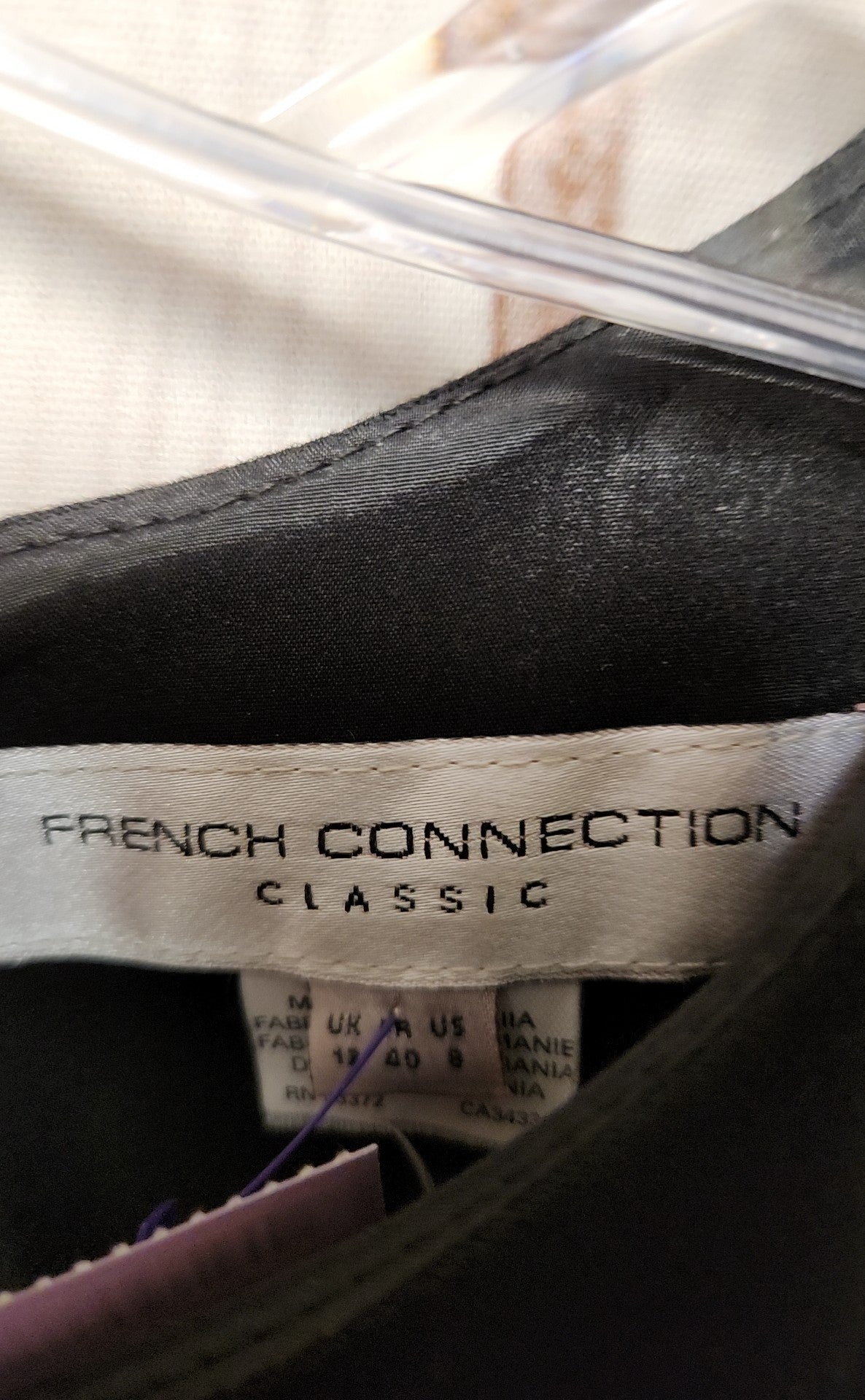 French Connection Women's Size 8 Black Dress